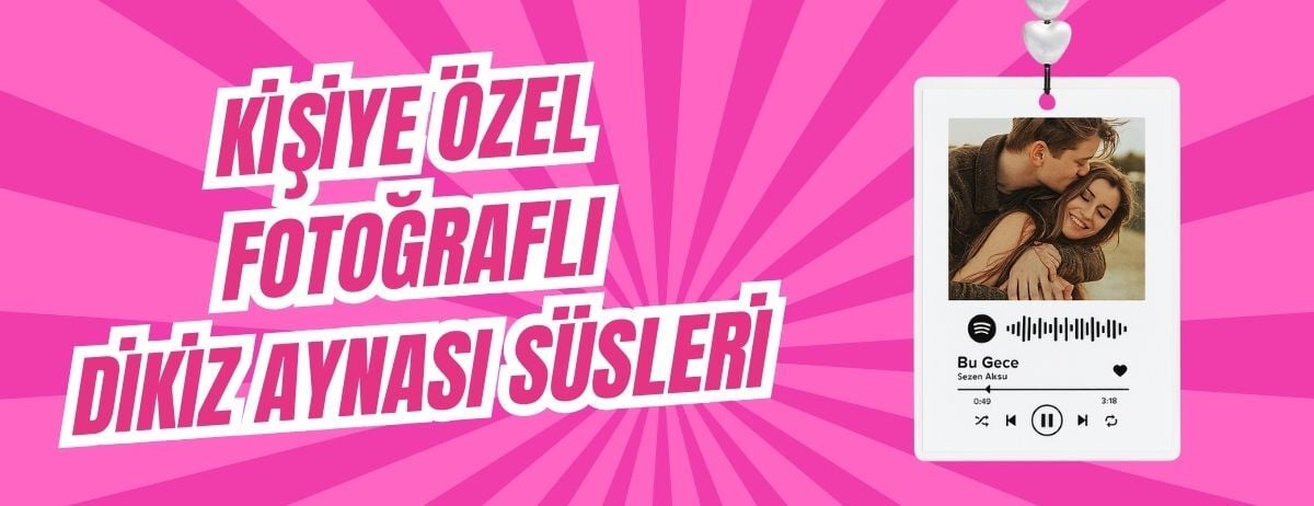 Fotoğraflı Dikiz Aynası Süsleri