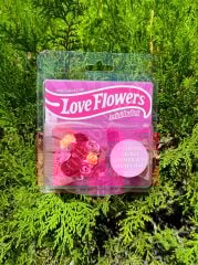 Aynalı Love Flowers Pembe Çiçek Buketi