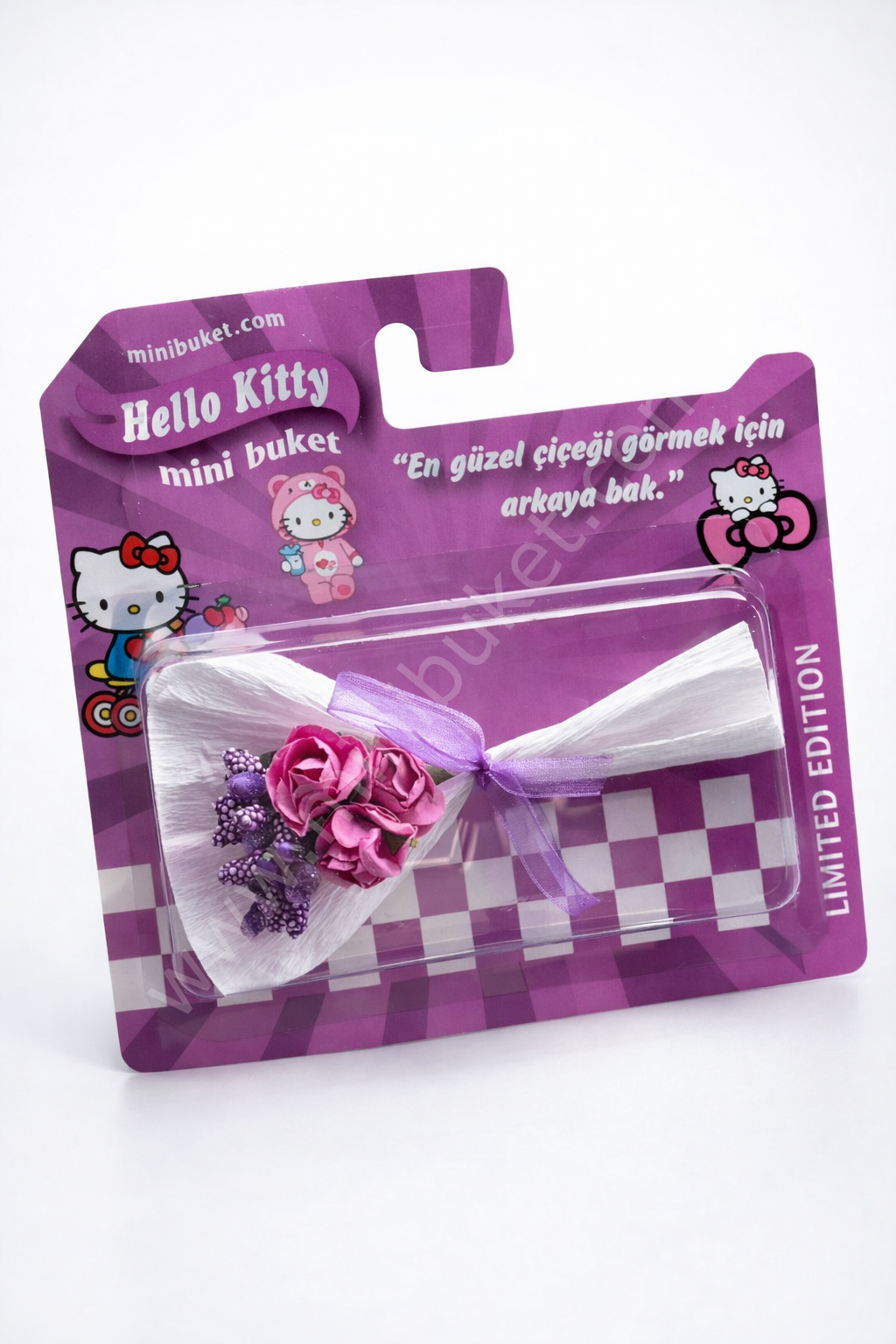 Aynalı Love Flowers Hello Kitty Çiçek Buketi, Hot Flowers