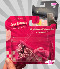 Aynalı Love Flowers Çiçek Buketi, Hot Flowers