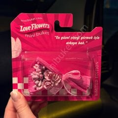 Aynalı Love Flowers Çiçek Buketi, Hot Flowers