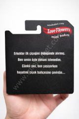 Aynalı Love Flowers Çiçek Buketi, Hot Flowers Aynasız - erkeklere özel